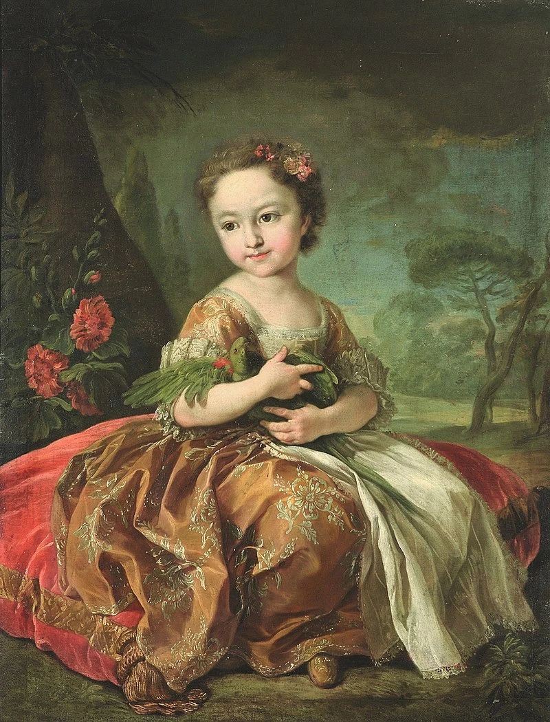 Ritratto della Principessa Maria Luisa di Savoia (1729 - 1767), figlia di Carlo Emanuele III di Sardegna